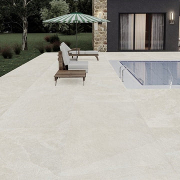 Cool Sand Outdoor Porcelain Paving Slabs - 1200X600x20 mm
