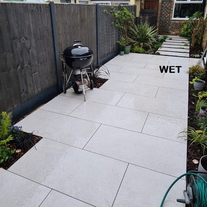 Cool White Outdoor Porcelain Paving Slabs - 1200X600x20 mm
