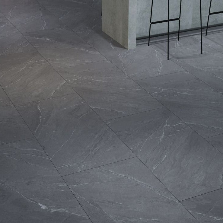 Laguna Anthracite Outdoor Porcelain Paving Slabs - 1200X600x20 mm