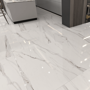 XXL Navona Calacatta Polished Indoor Wall&Floor Porcelain Tile-1200x600mm