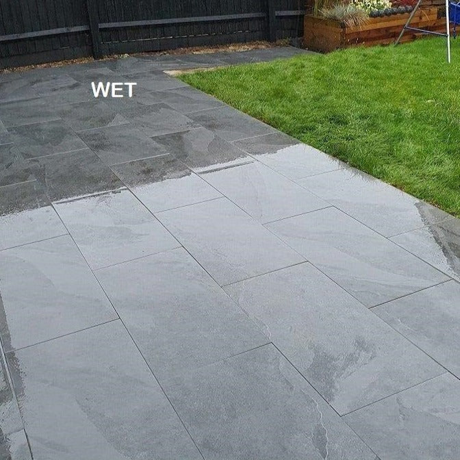 Nova Anthracite Outdoor Porcelain Paving Slabs - 900x600x20 mm