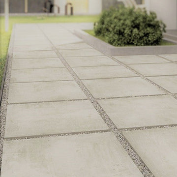 Olympia Latte Outdoor Porcelain Paving Slabs - 800x800x20 mm