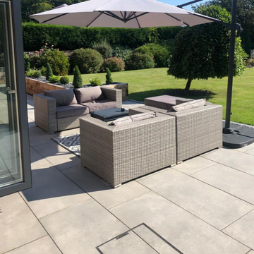 Padova Ice Grey Outdoor Porcelain Paving Slabs - 1200x600x20 mm