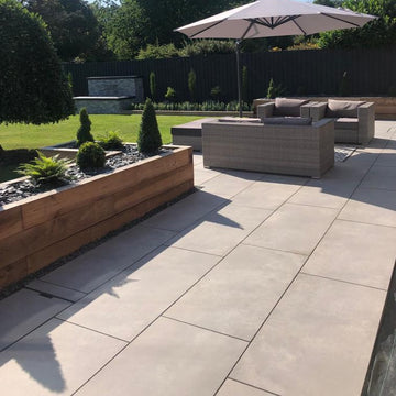 Padova Ice Grey Outdoor Porcelain Paving Slabs - 900x600x20 mm