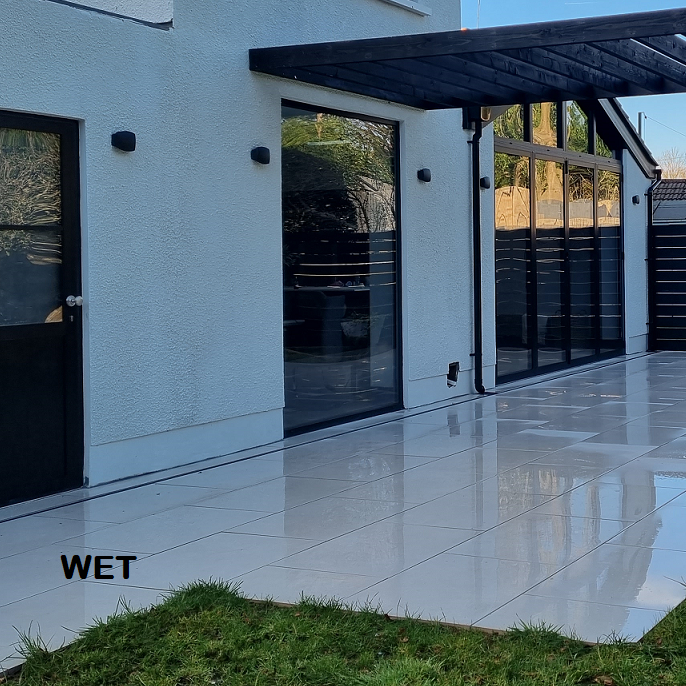 Padova Off White Outdoor Porcelain Paving Slabs - 900x600x20 mm