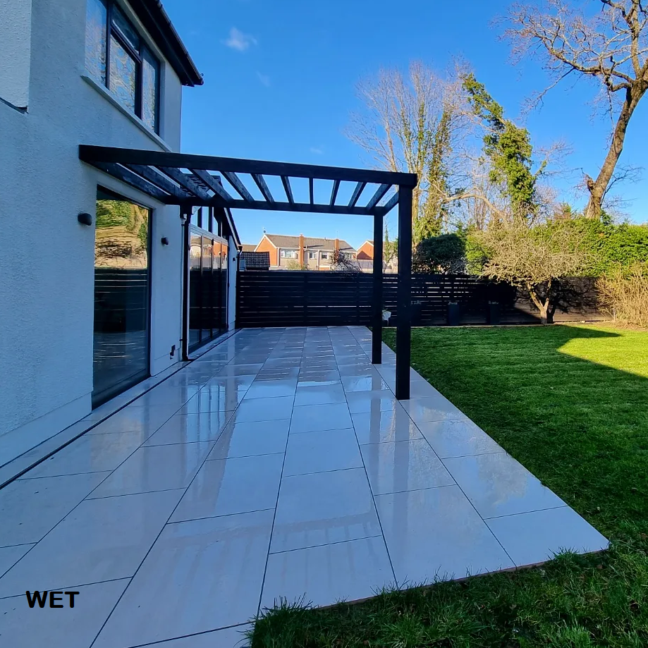 Padova Off White Outdoor Porcelain Paving Slabs - 900x600x20 mm