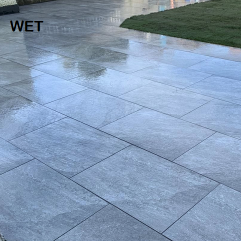 Quarzite Grey Outdoor Porcelain Paving Slabs - 900x600x20 mm
