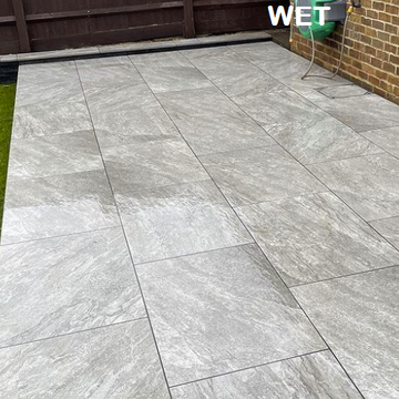 Quarzite Grey Outdoor Porcelain Paving Slabs - 900x600x20 mm