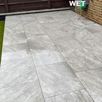 Quarzite Grey Outdoor Porcelain Paving Slabs - 600x600x20 mm