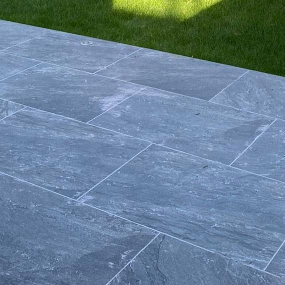Quarzite Nero Outdoor Porcelain Paving Slabs - 900x600x20 mm