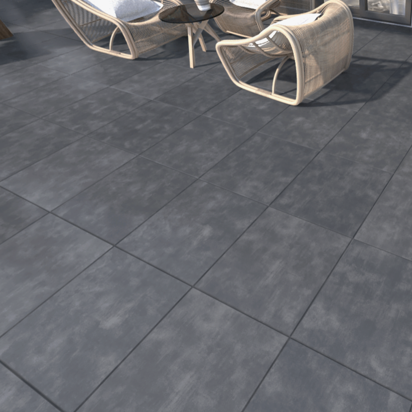 River Ash Outdoor Porcelain Paving Slabs - 900x600x20 mm