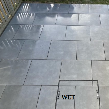River Grey Outdoor Porcelain Paving Slabs - 600x600x20 mm