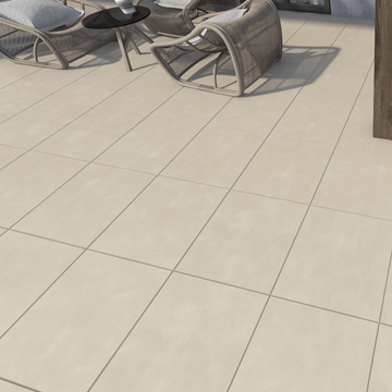 River Sand Outdoor Porcelain Paving Slabs - 900x600x20 mm