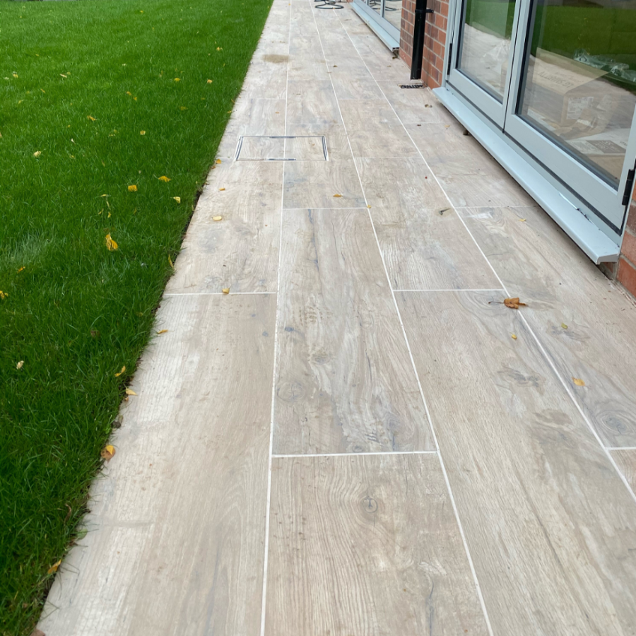Style Wood Effect Outdoor Porcelain Paving Slabs - 1200x300x20 mm