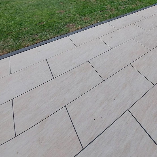 Tasos Beige Outdoor Porcelain Paving Slabs - 900x450x20 mm