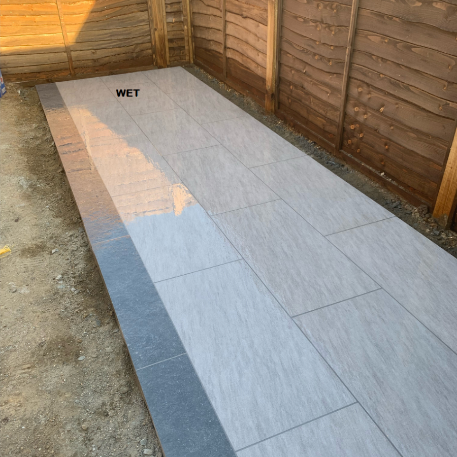 Tasos Gris Outdoor Porcelain Paving Slabs - 900x450x20 mm