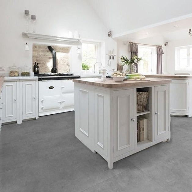 XXL Cemento Anthracite Matt Indoor Wall&Floor Porcelain Tile-1200x600x10mm